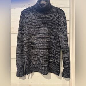 J. Crew Mercantile Womens Space
Dyed Turtleneck Sweater Size S
Navy Blue Marl